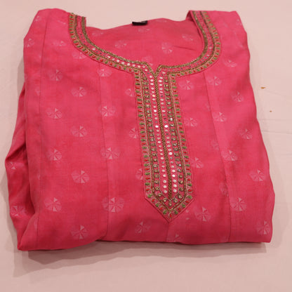 Kurti Set Pink  Colour - Vaishali Silks