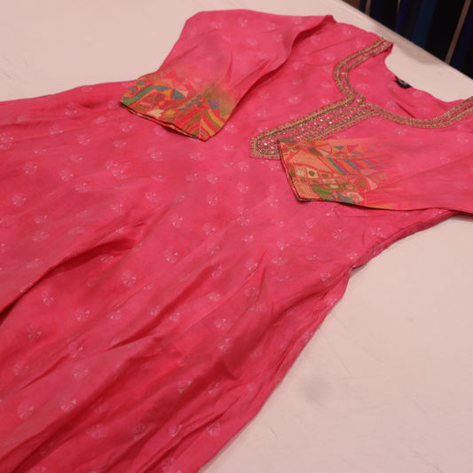 Kurti Set Pink  Colour - Vaishali Silks
