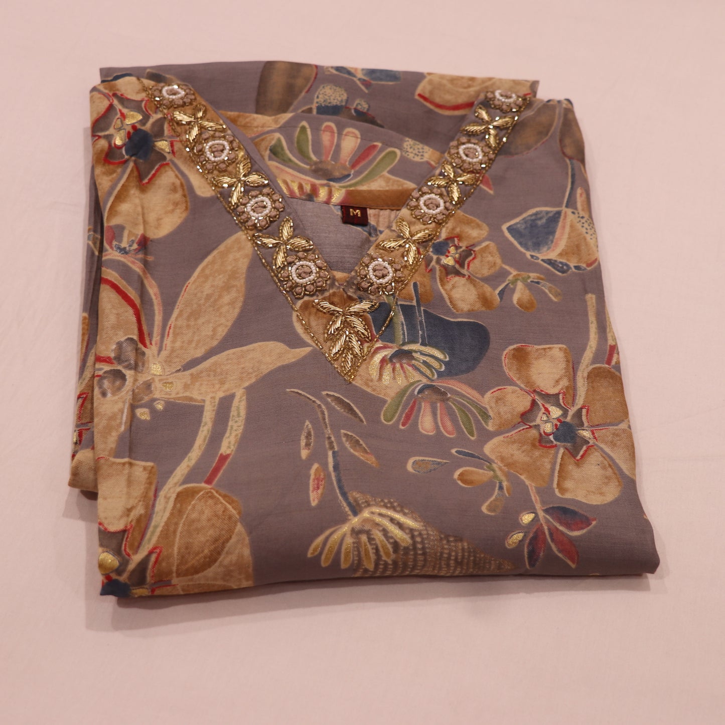 Kurti Set Gray Colour - Vaishali Silks