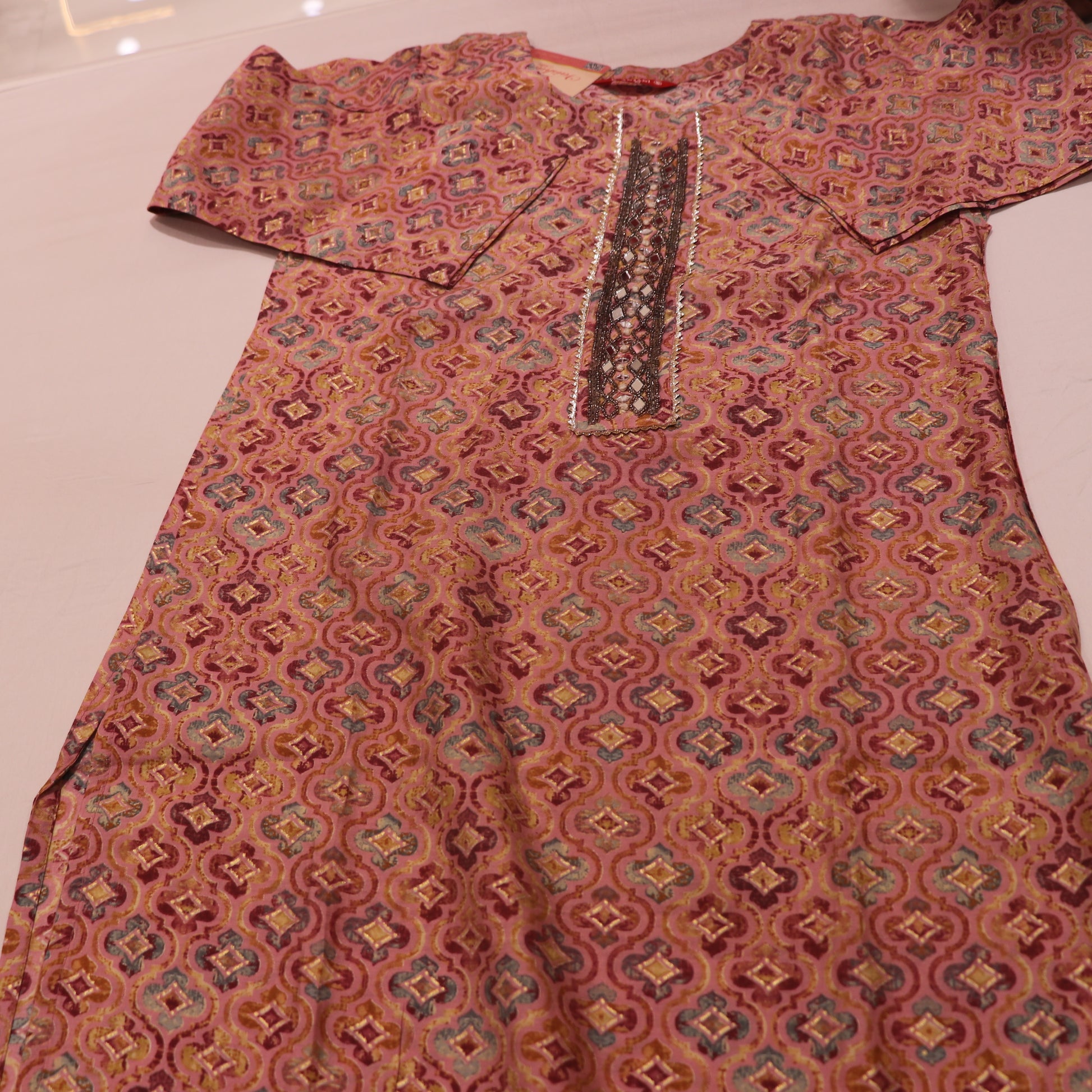 Kurti Set  OnioinPink Colour - Vaishali Silks