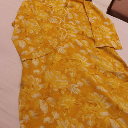 Kurti Set Yellow  Colour - Vaishali Silks
