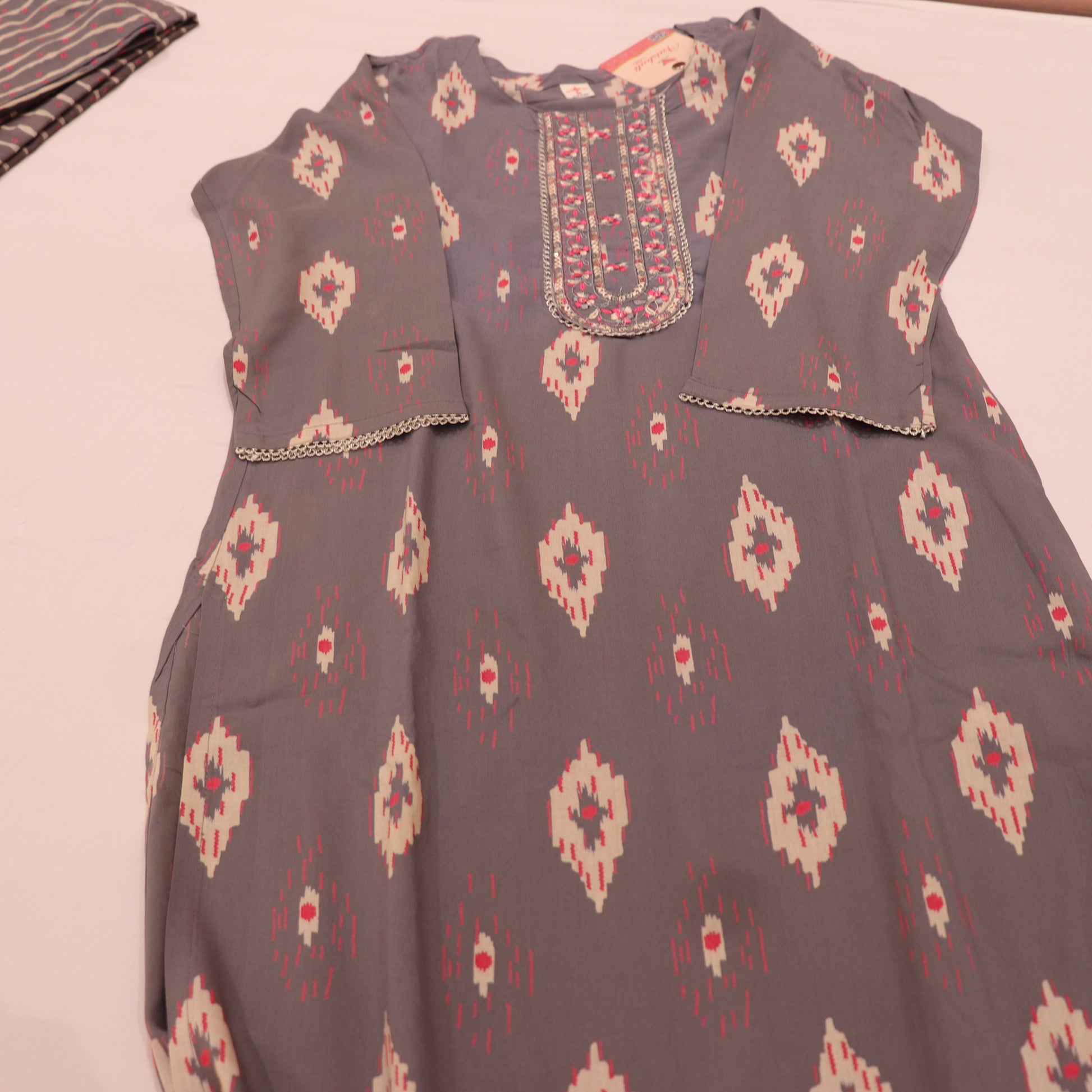 cotton  Gray Colour - Vaishali Silks