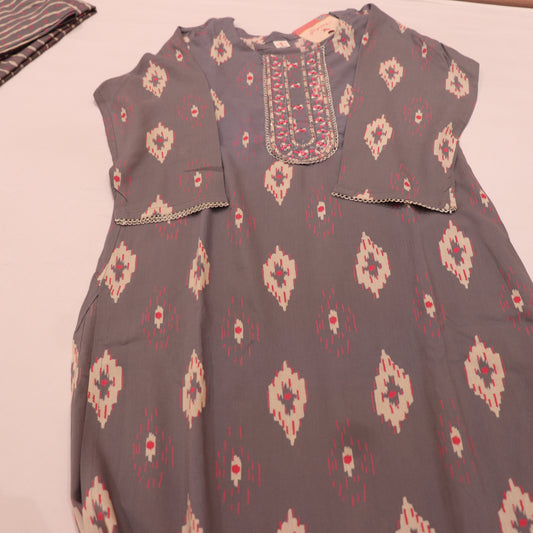 cotton  Gray Colour - Vaishali Silks