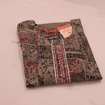 Kurti Set  Grey Colour - Vaishali Silks