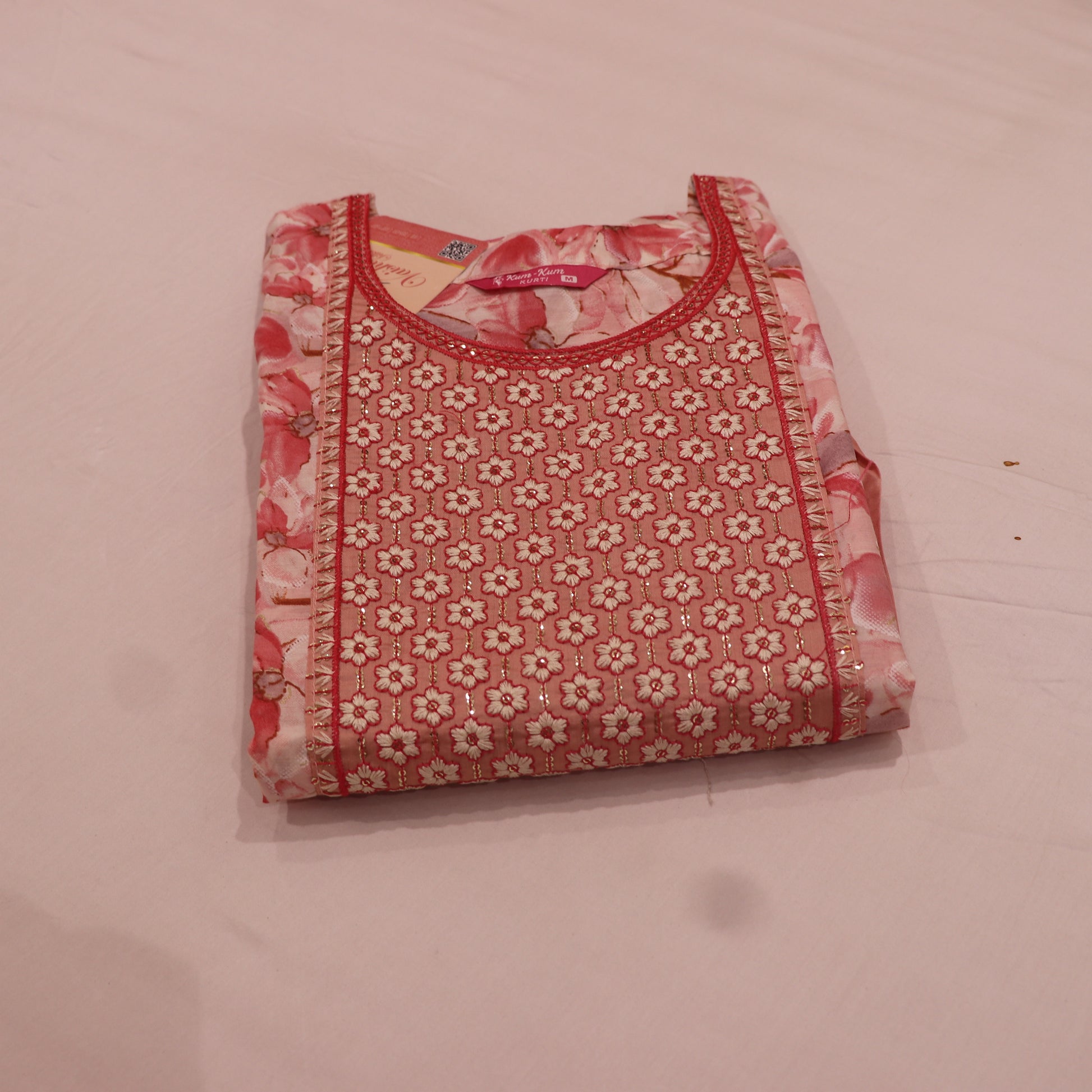 Kurti Set Pink Colour - Vaishali Silks