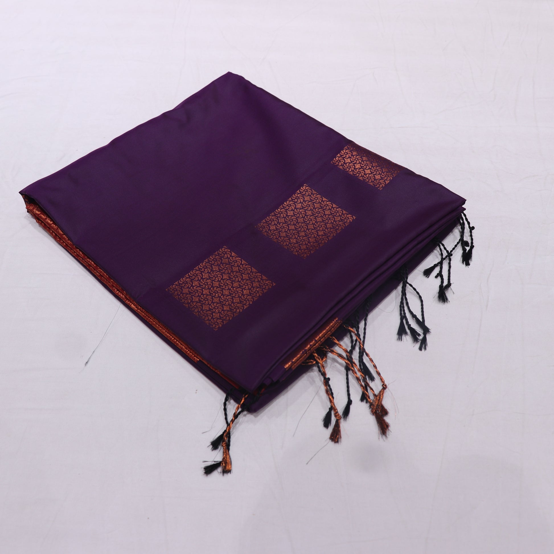 Semi Silk Saree  Violet Colour - Vaishali Silks
