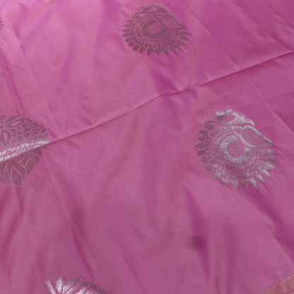 Semi Silk Saree  Pink  Colour - Vaishali Silks
