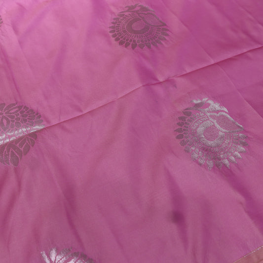 Semi Silk Saree  Pink  Colour - Vaishali Silks