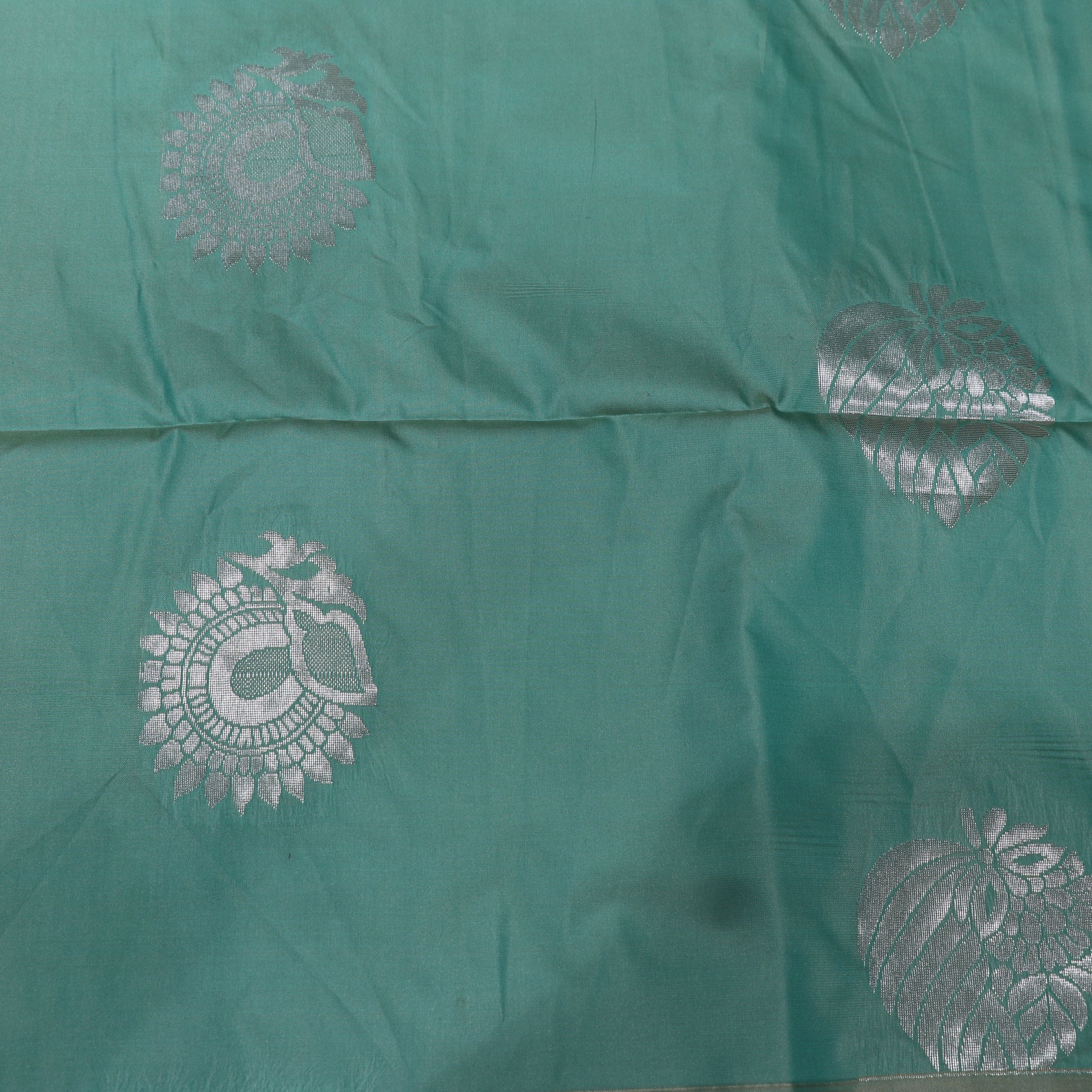 Semi Silk Saree ligth Green  Colour - Vaishali Silks