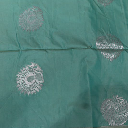 Semi Silk Saree ligth Green  Colour - Vaishali Silks