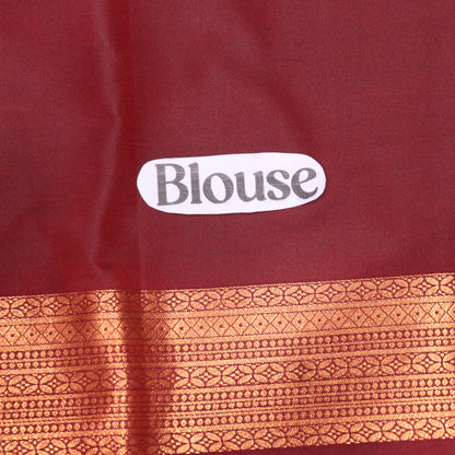 Semi Silk Saree  Green  Colour - Vaishali Silks