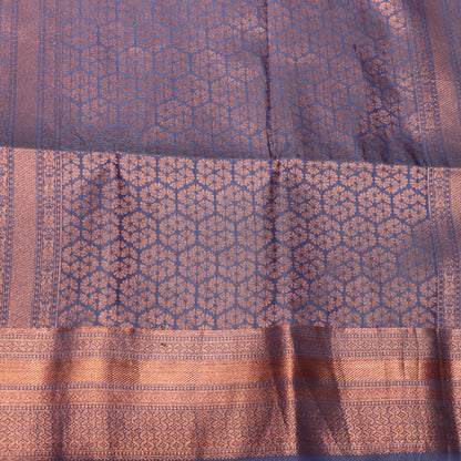 Semi Silk Saree  Violet colour - Vaishali Silks