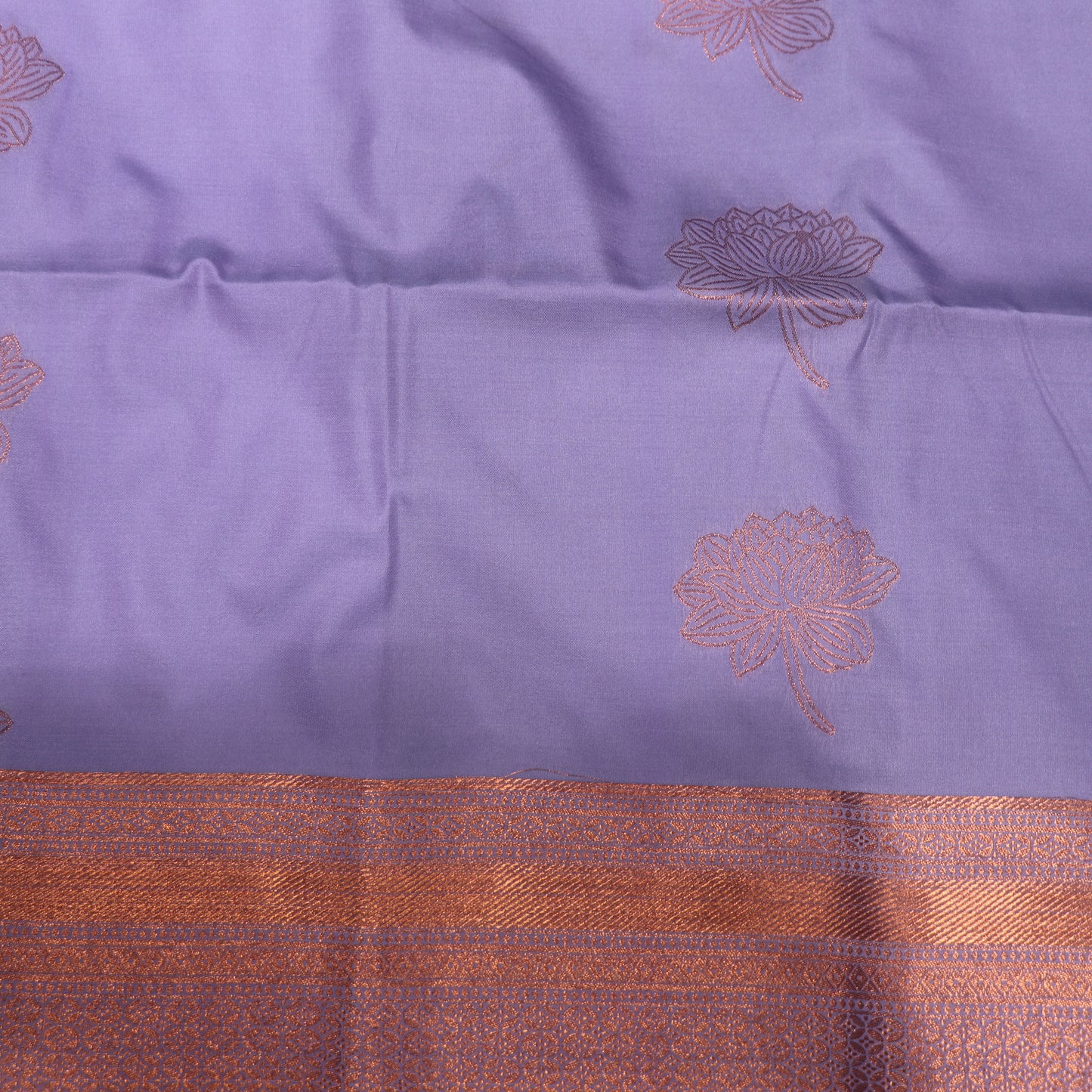Semi Silk Saree  Violet colour - Vaishali Silks