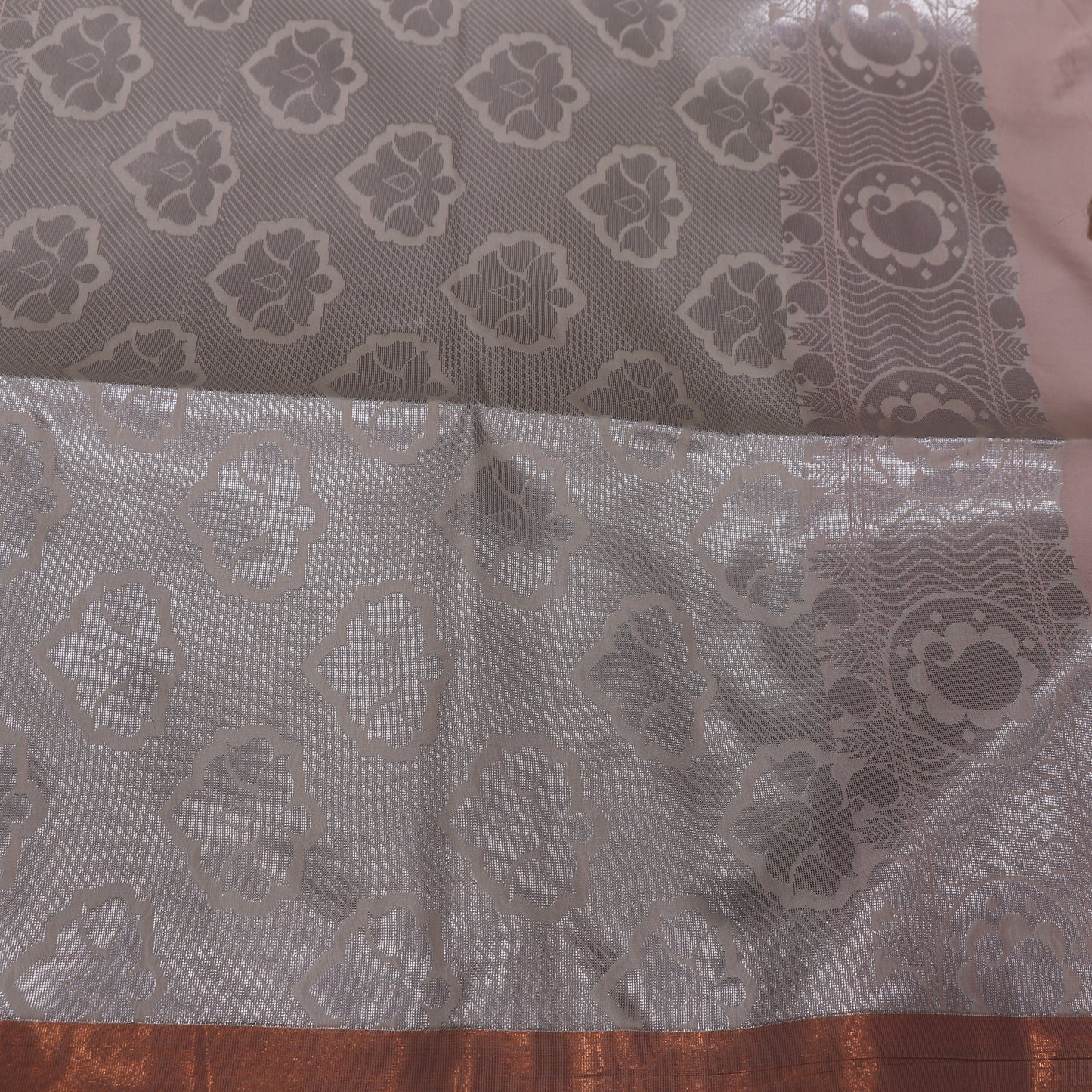 Semi Silk Saree orange Colour - Vaishali Silks