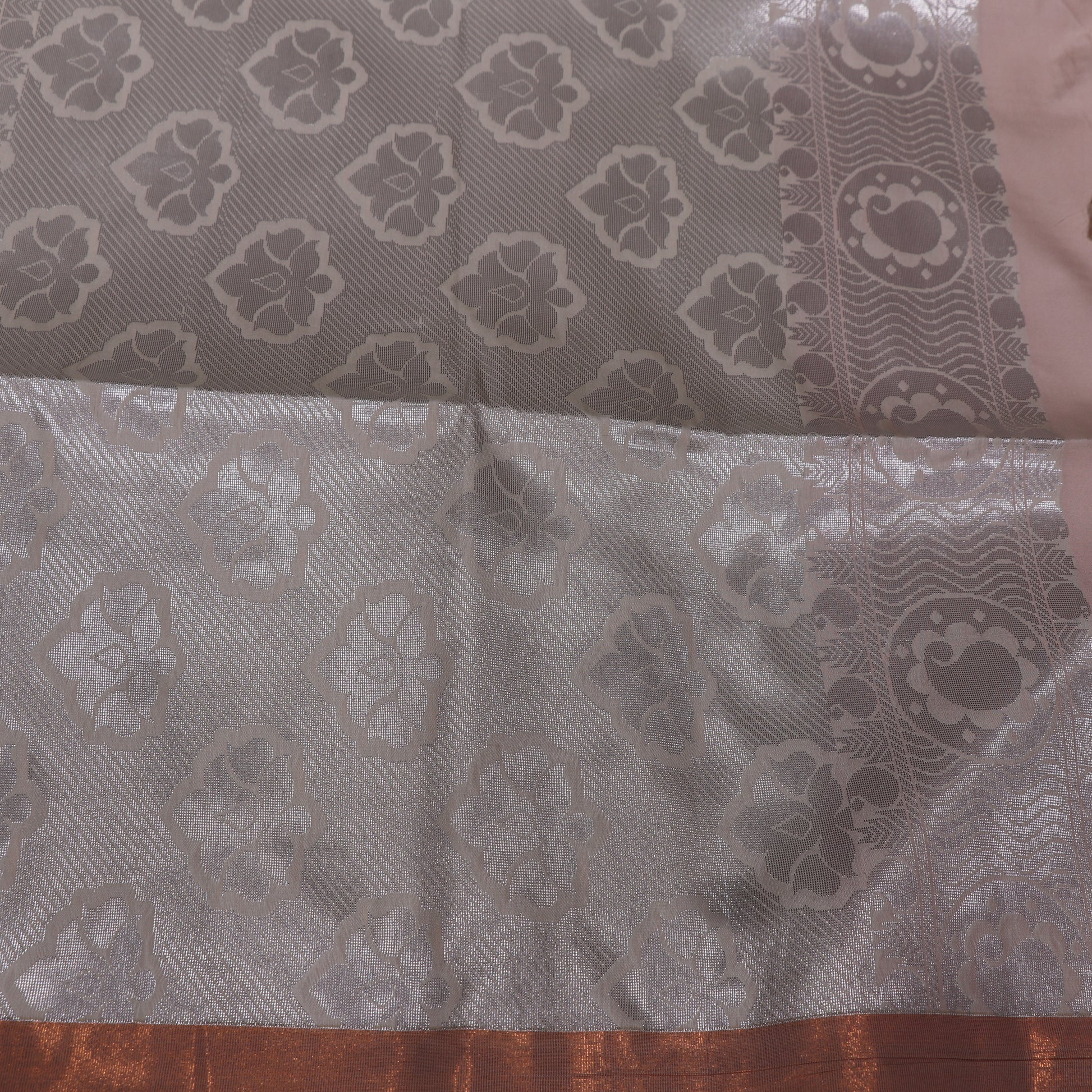 Semi Silk Saree orange Colour - Vaishali Silks