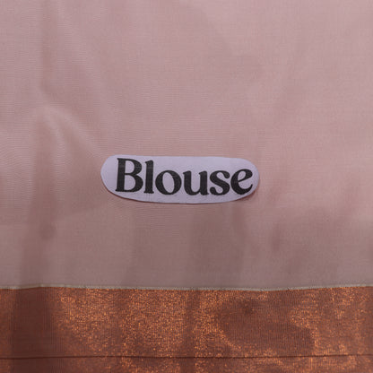 Semi Silk Saree orange Colour - Vaishali Silks