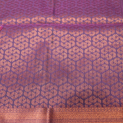 Semi Silk Saree Orange colour - Vaishali Silks