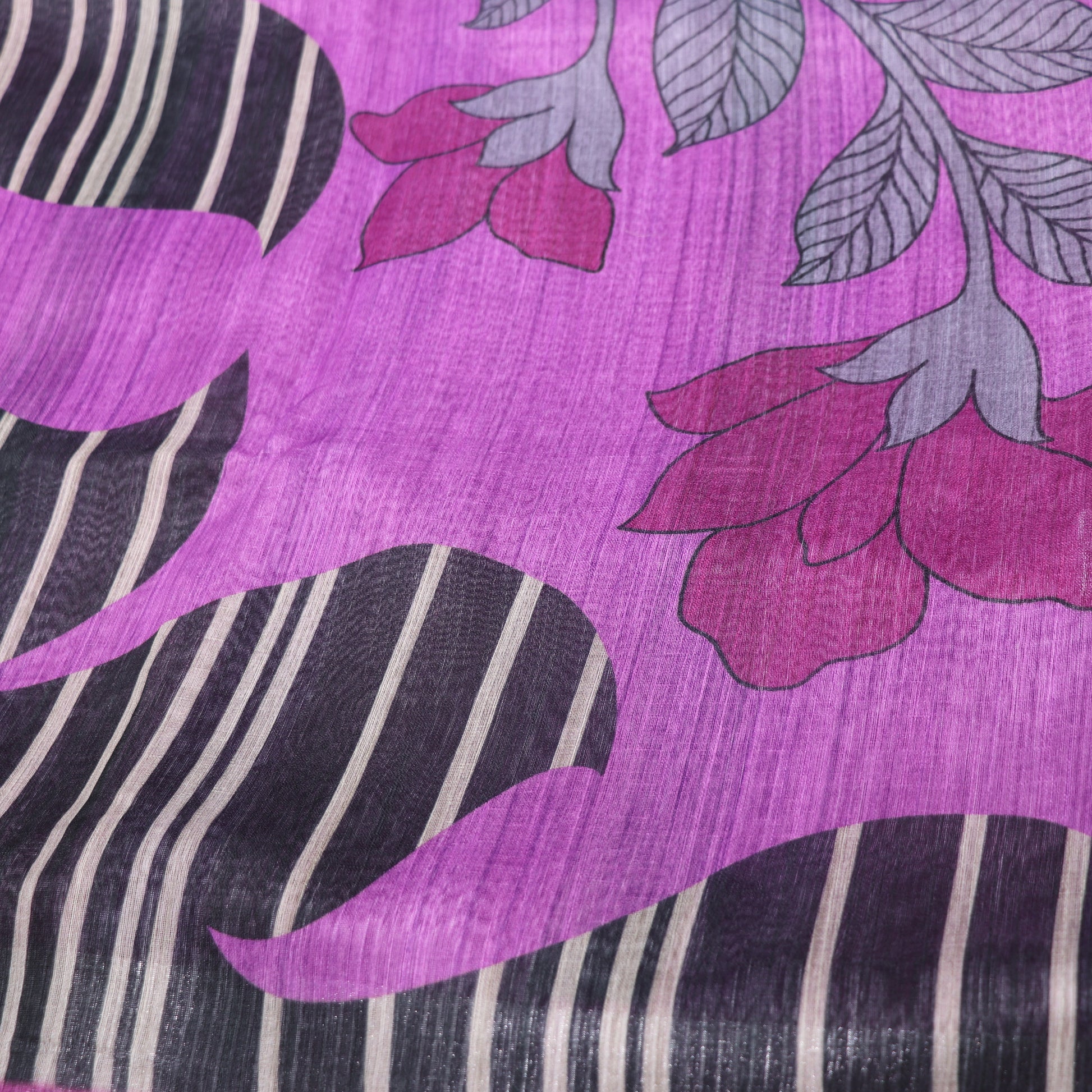 Fancy  Saree   Violet Colour - Vaishali Silks