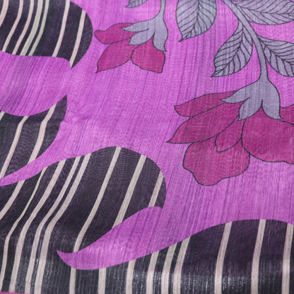 Fancy  Saree   Violet Colour - Vaishali Silks