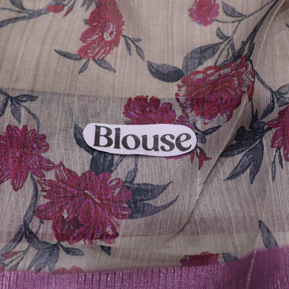 Fancy  Saree   Violet Colour - Vaishali Silks