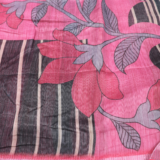 Fancy  Saree  Peach colour - Vaishali Silks