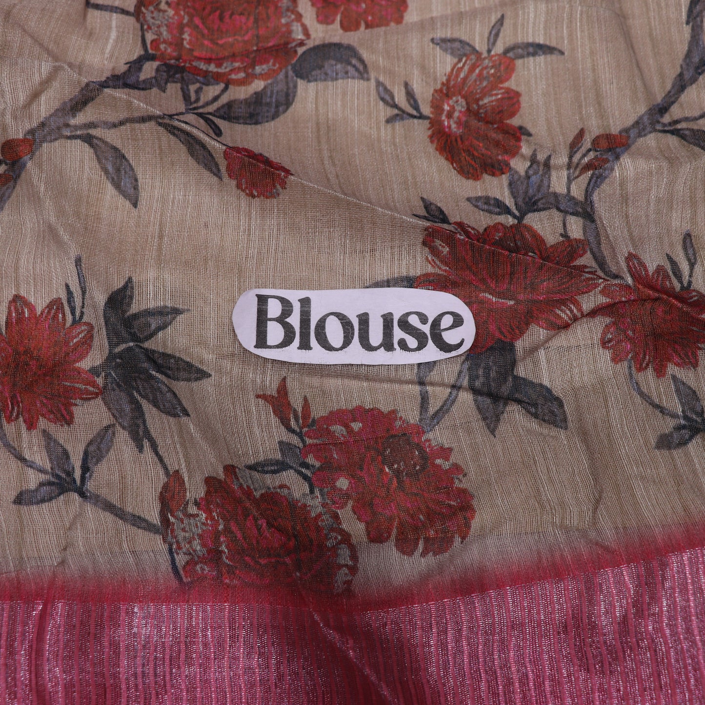 Fancy  Saree  Peach colour - Vaishali Silks