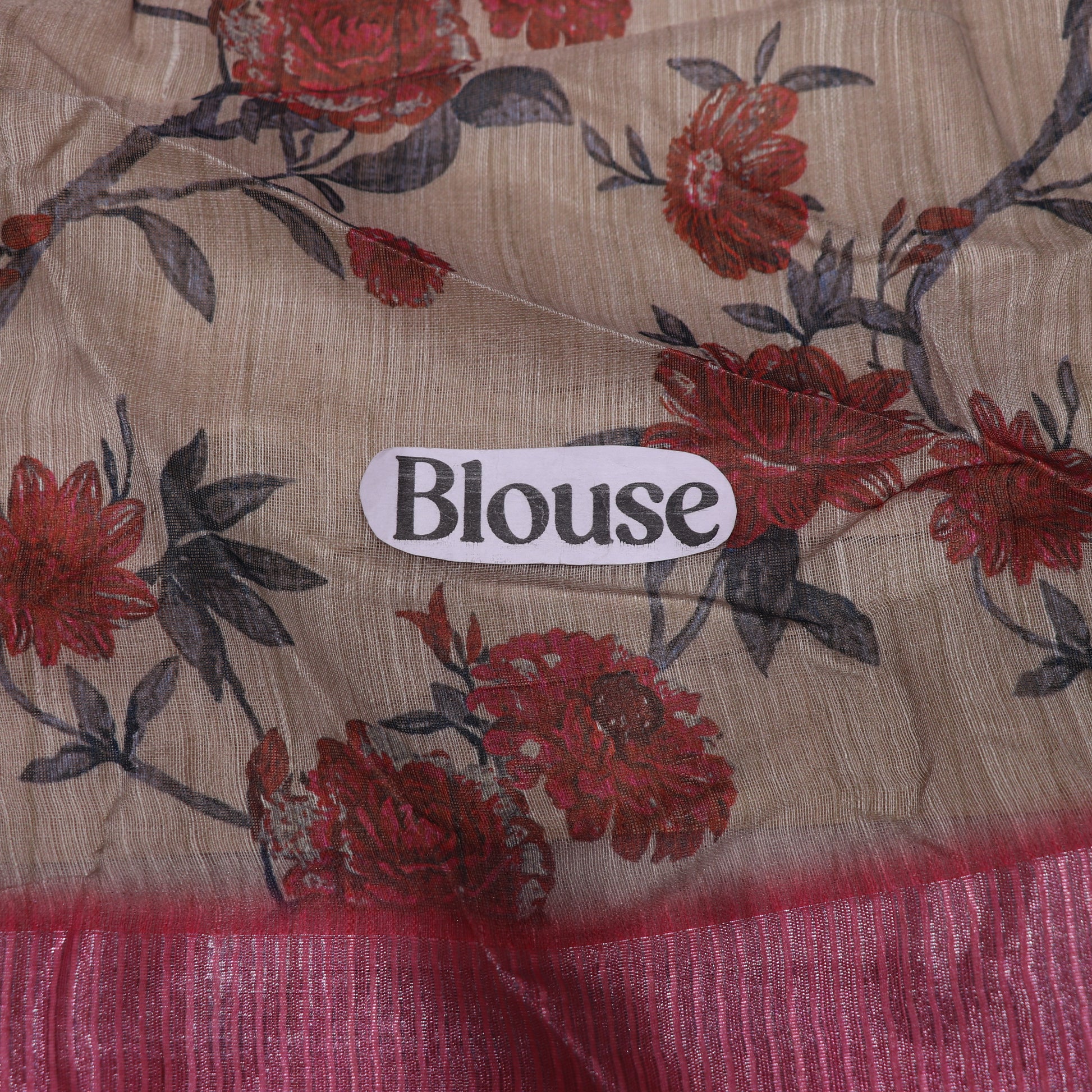 Fancy  Saree  Peach colour - Vaishali Silks