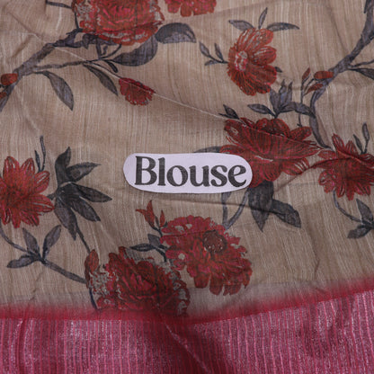 Fancy  Saree  Peach colour - Vaishali Silks