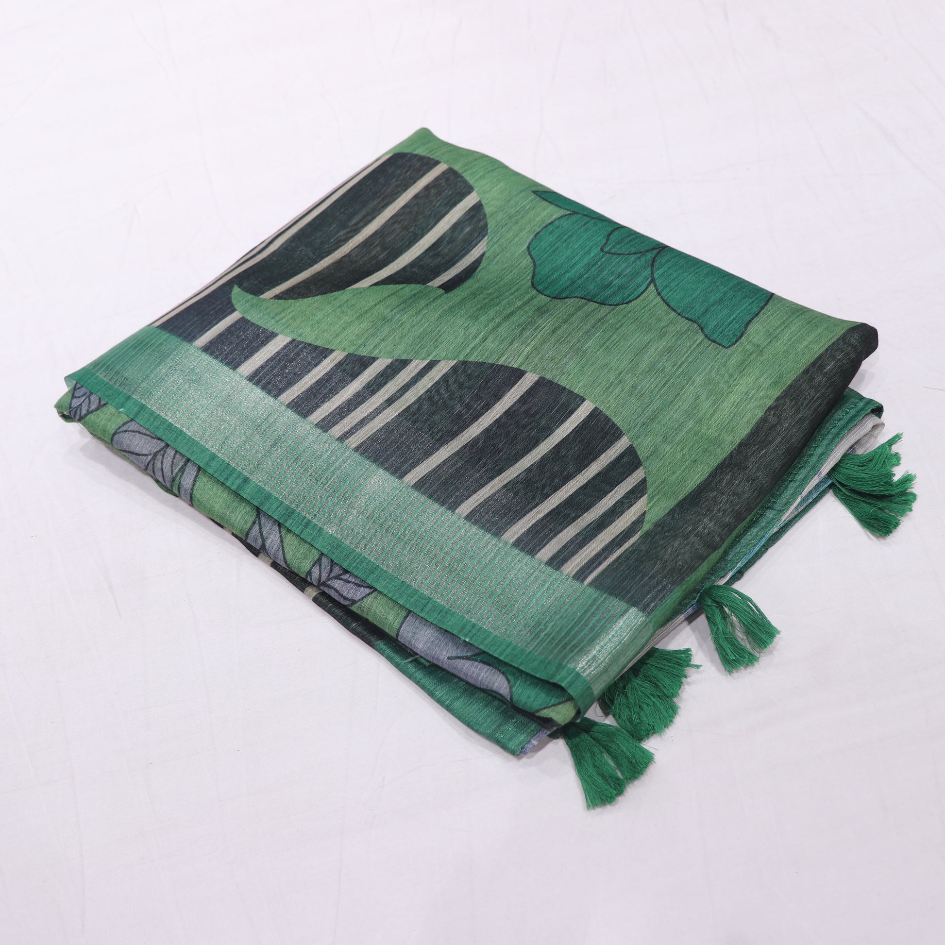 Fancy  Saree  Green Colour - Vaishali Silks