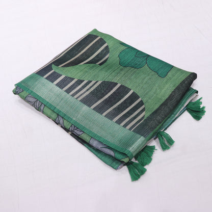Fancy  Saree  Green Colour - Vaishali Silks