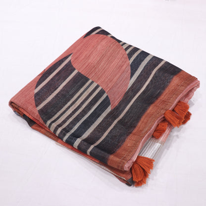 Fancy  Saree Orange Colour - Vaishali Silks