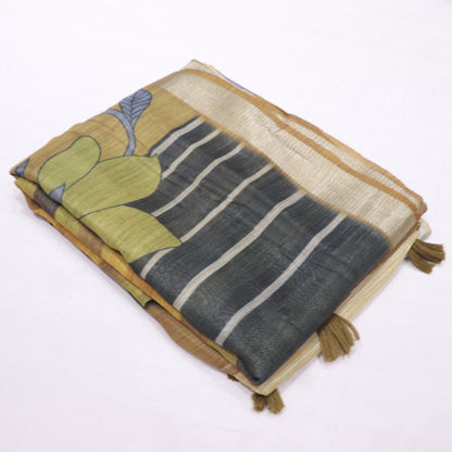 Fancy  Saree  Light  Green  Colour - Vaishali Silks