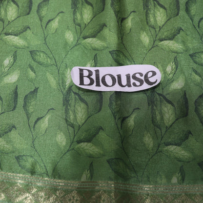 Fancy  Saree  Green  Colour - Vaishali Silks