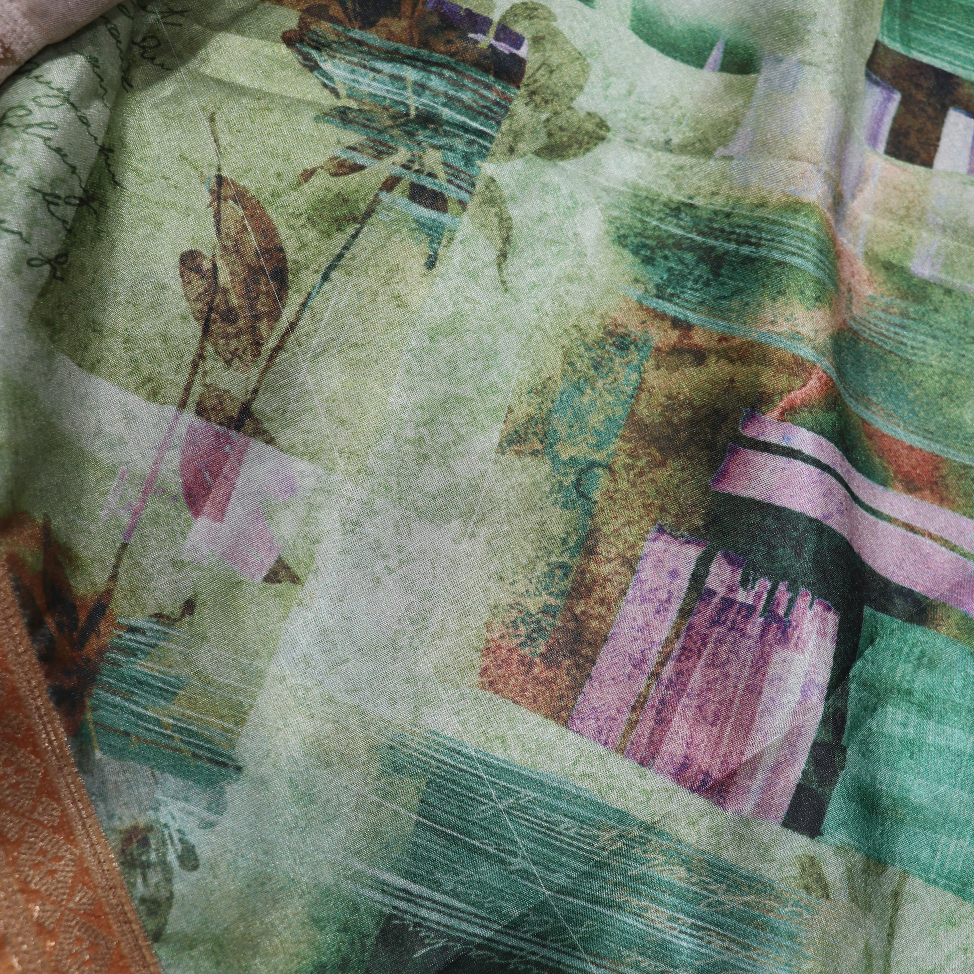 Fancy  Saree   Light Green  colour - Vaishali Silks