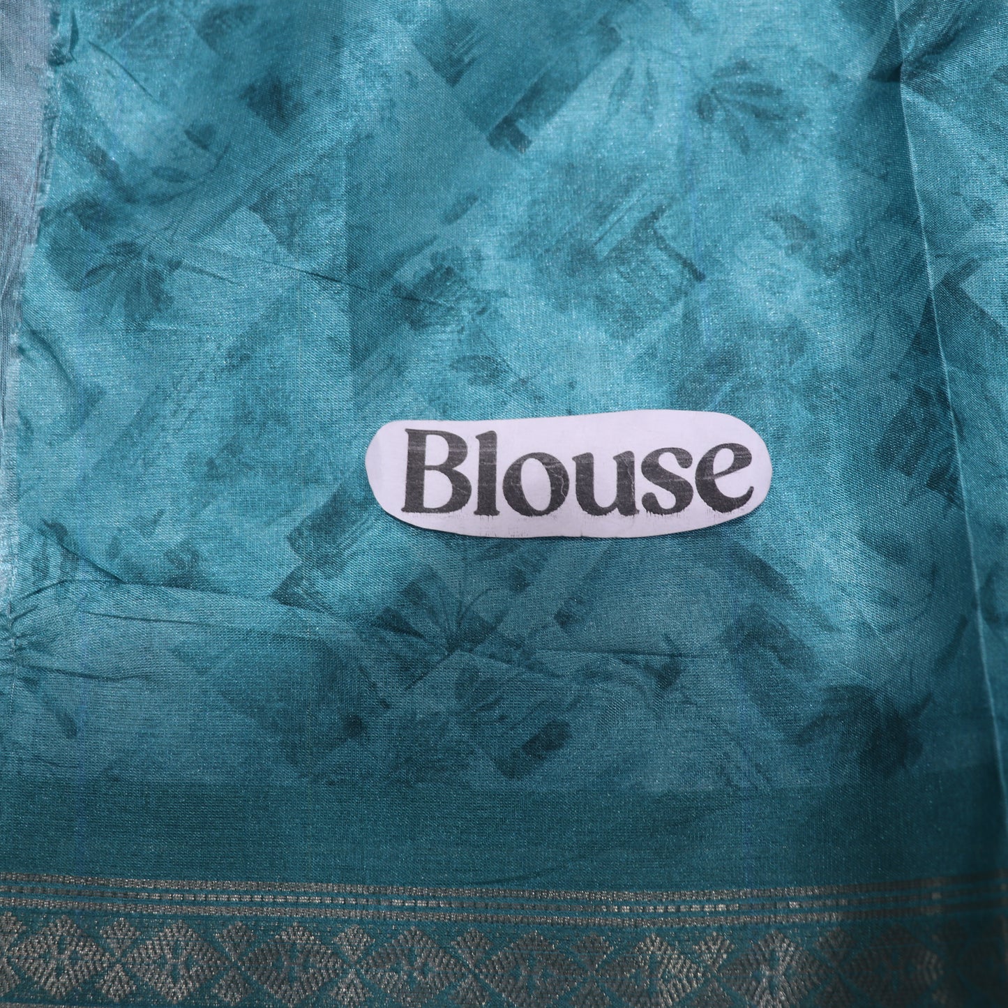 Fancy  Saree  Peach WIth  Blue Colour - Vaishali Silks