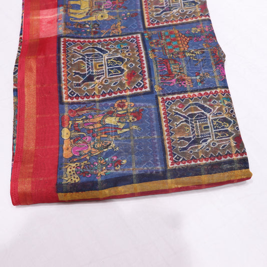 Fancy  Saree  Red Colour - Vaishali Silks