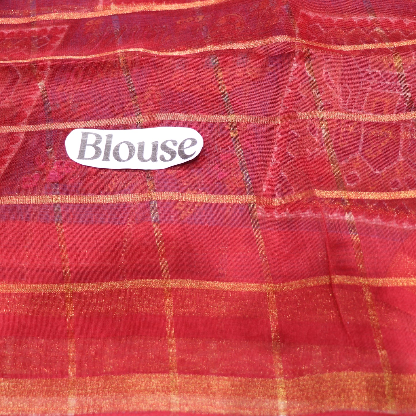 Fancy  Saree  Red Colour - Vaishali Silks