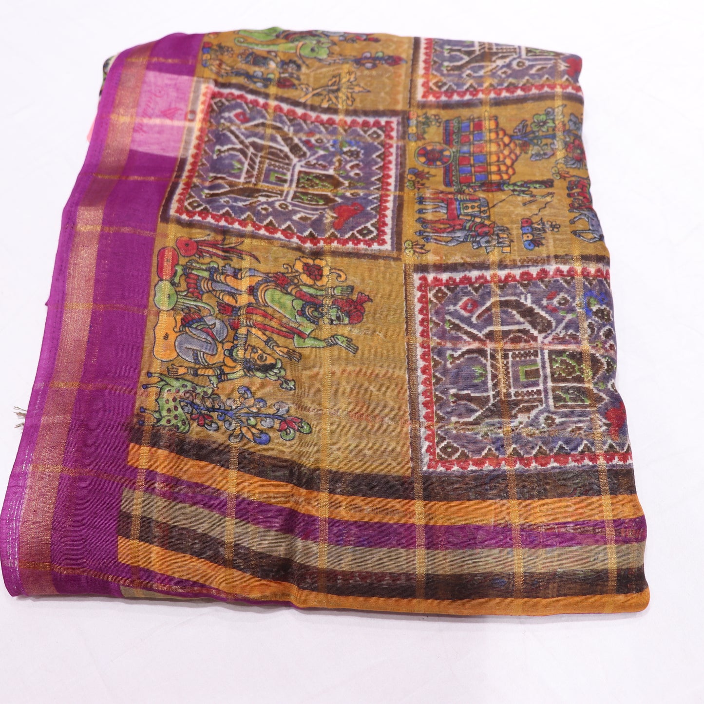 Fancy  Saree   Violet  Colour - Vaishali Silks