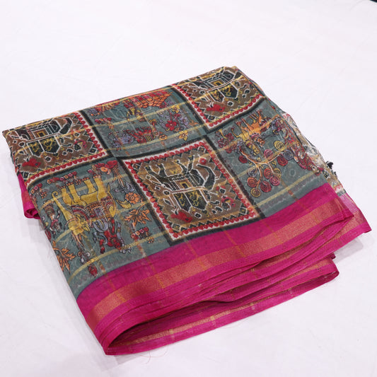 Fancy  Saree Pink Colour - Vaishali Silks
