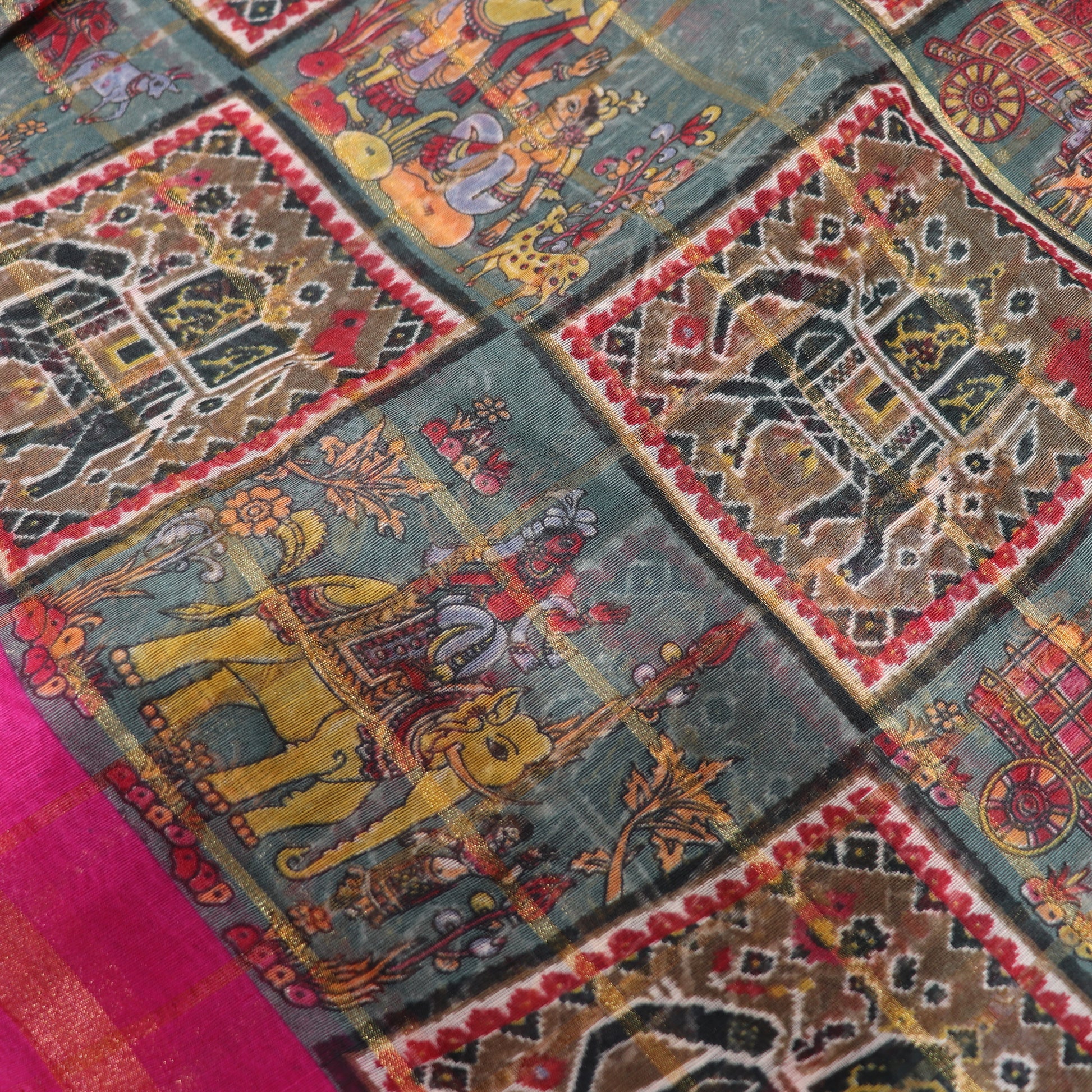 Fancy  Saree Pink Colour - Vaishali Silks