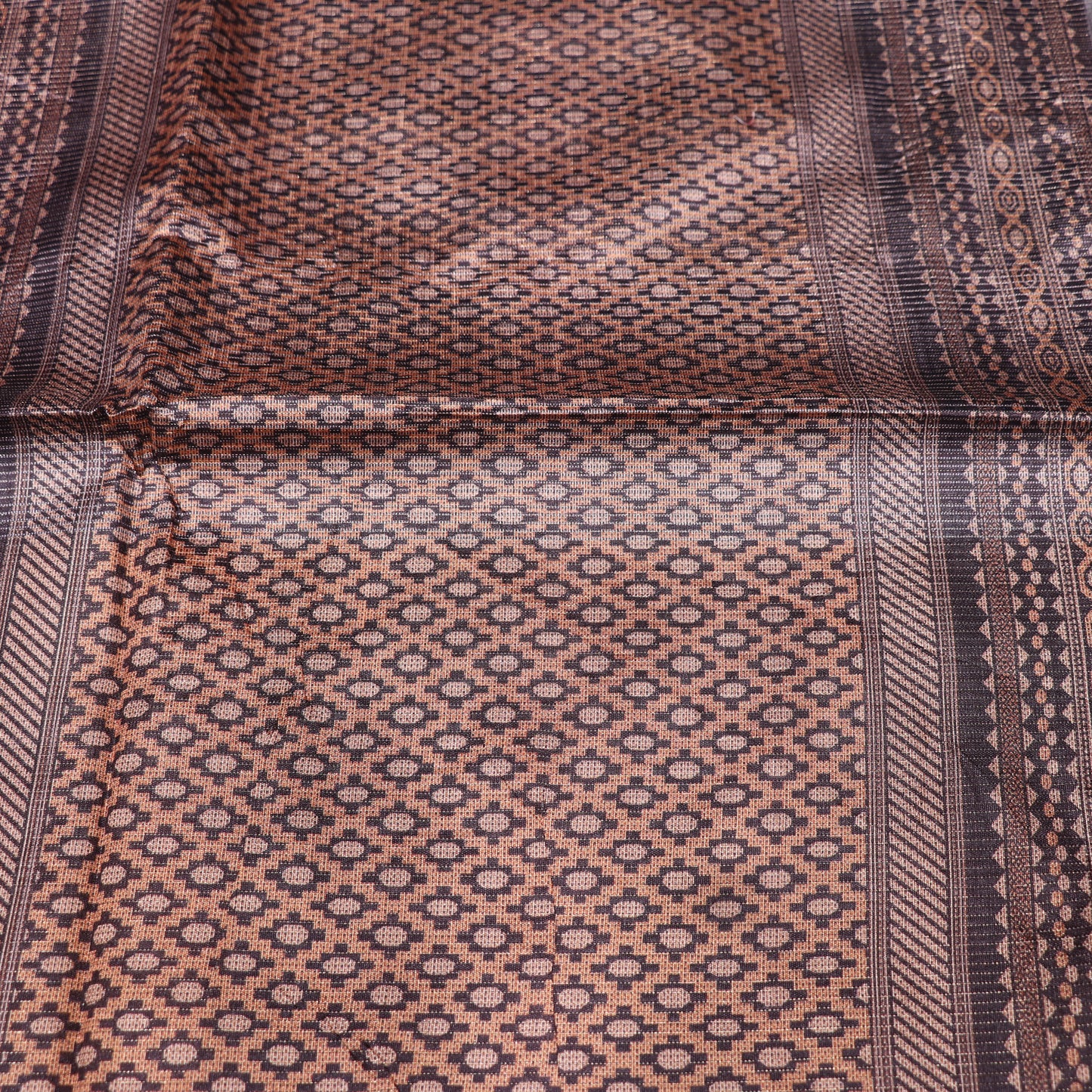 Fancy  Saree  Blue  With Brown Colour - Vaishali Silks