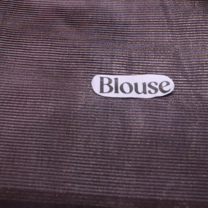 Fancy  Saree  Blue  With Brown Colour - Vaishali Silks
