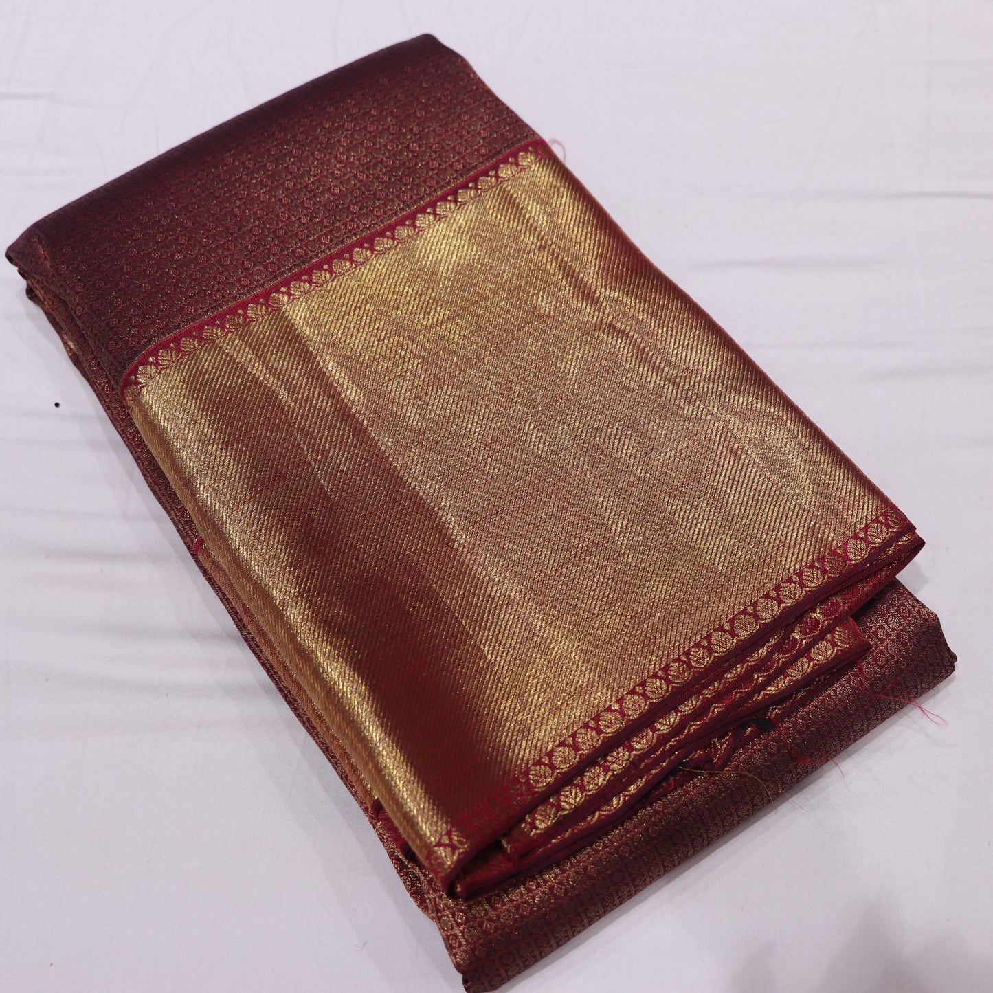 Pure Silk Maroon Colour - Vaishali Silks
