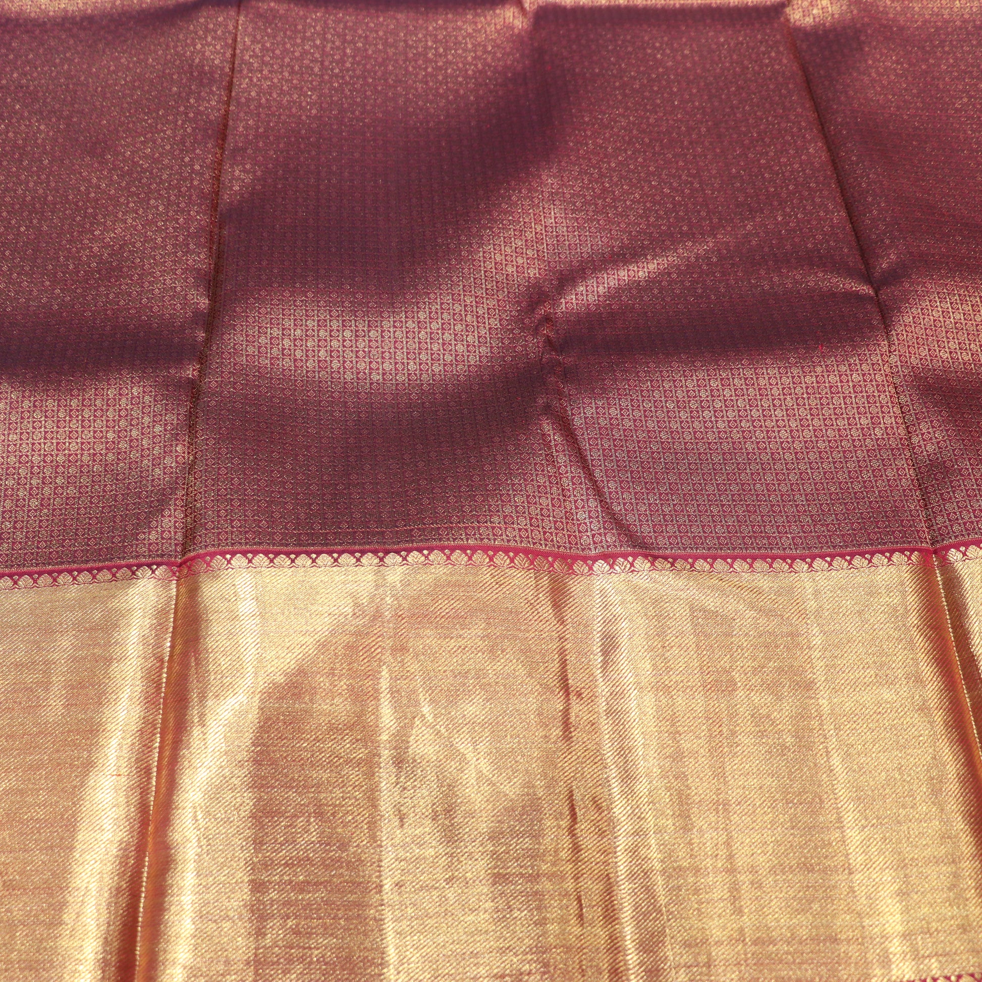 Pure Silk Maroon Colour - Vaishali Silks