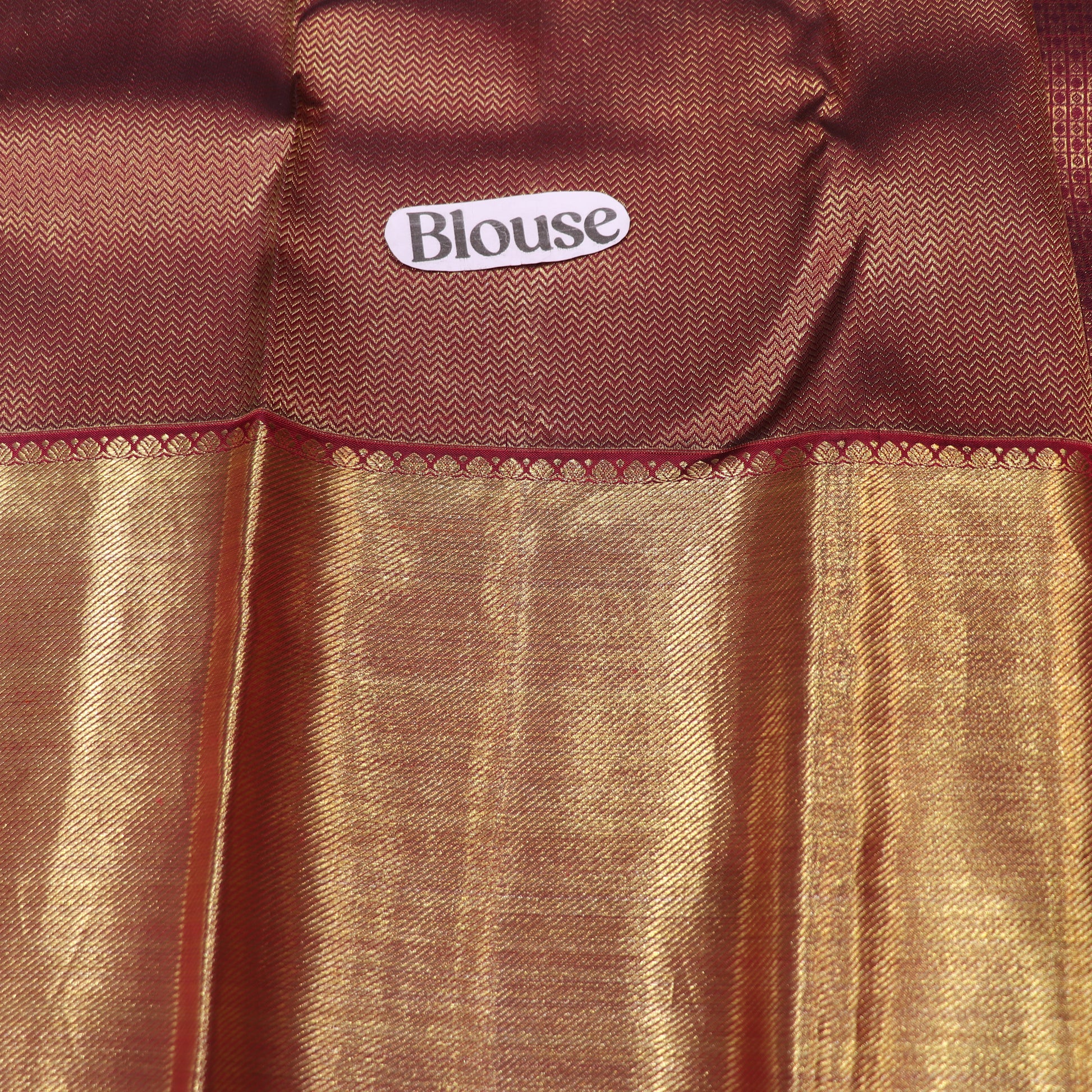 Pure Silk Maroon Colour - Vaishali Silks