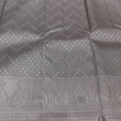 Pure Silk Grey Colour - Vaishali Silks