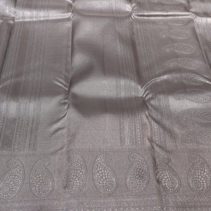Pure Silk Grey Colour - Vaishali Silks