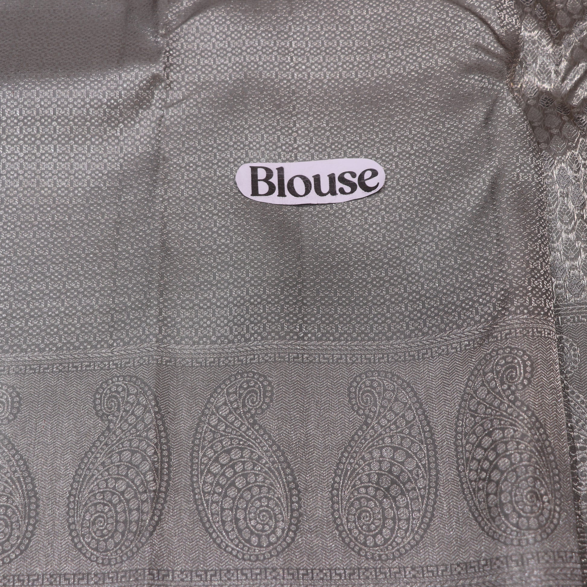 Pure Silk Grey Colour - Vaishali Silks