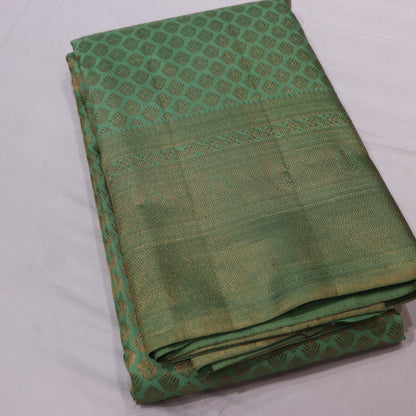 Pure Silk Saree Green Colour - Vaishali Silks