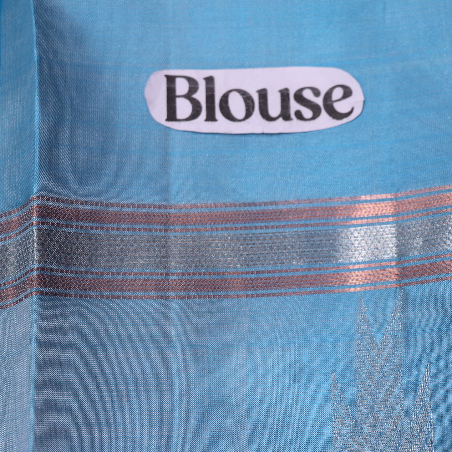 Pure silk Yellow with Blue  Colour - Vaishali Silks